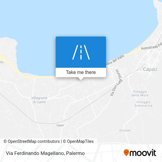 Via Ferdinando Magellano map
