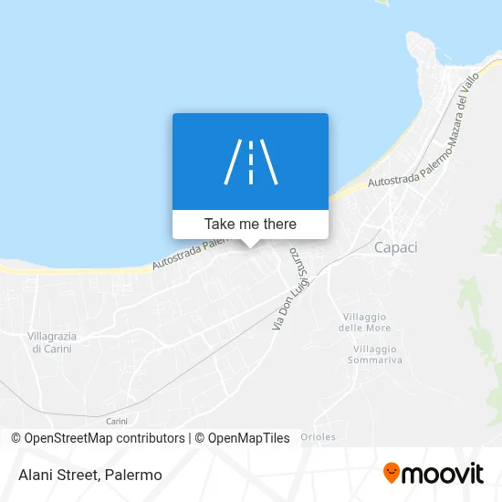 Alani Street map