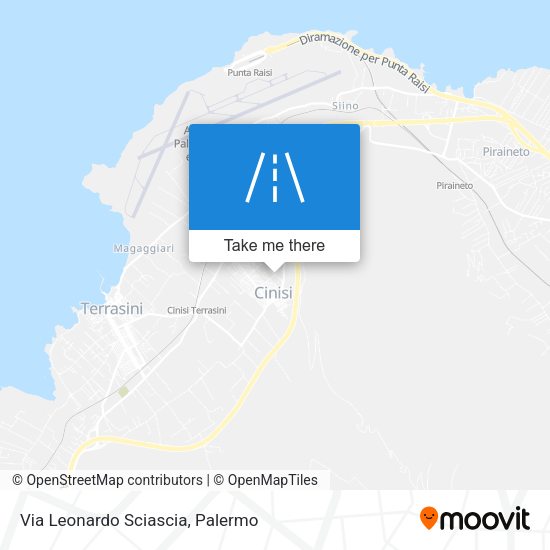 Via Leonardo Sciascia map
