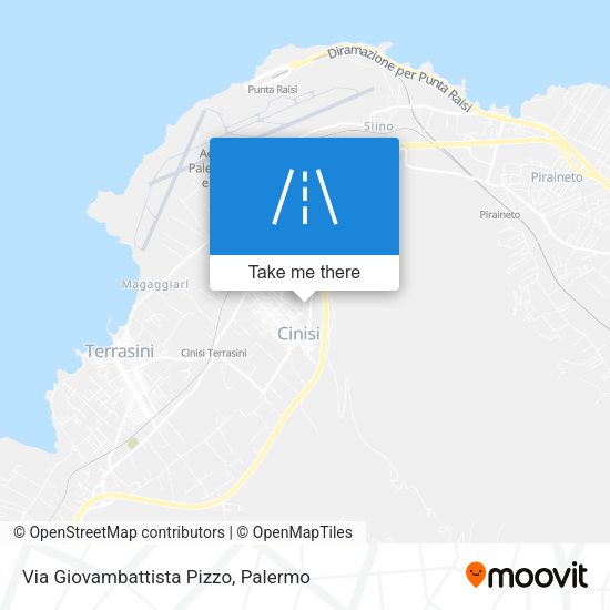 Via Giovambattista Pizzo map