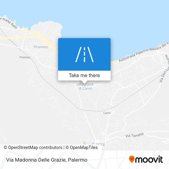 Via Madonna Delle Grazie map