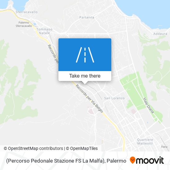 (Percorso Pedonale Stazione FS La Malfa) map