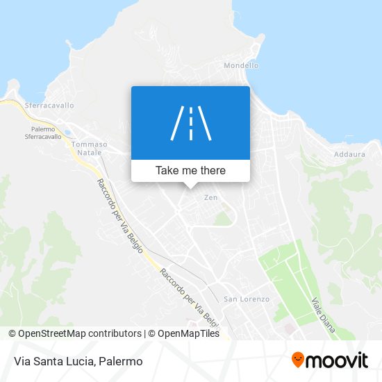 Via Santa Lucia map