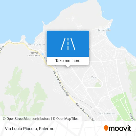 Lucio Piccolo Street map