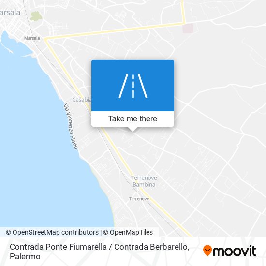 Contrada Ponte Fiumarella / Contrada Berbarello map