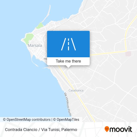 Contrada Ciancio / Via Tunisi map