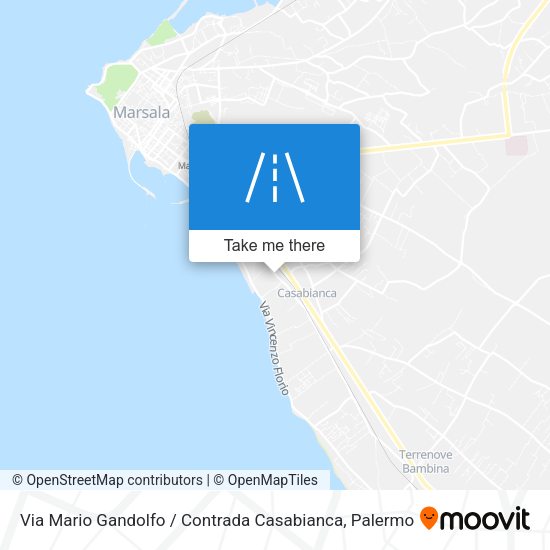 Via Mario Gandolfo / Contrada Casabianca map