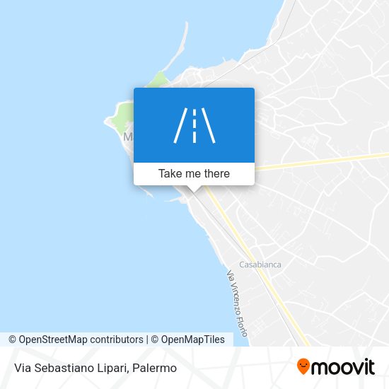 Via Sebastiano Lipari map