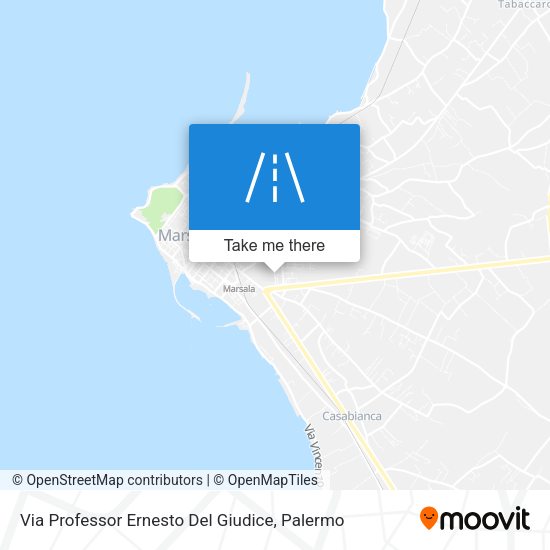 Via Professor Ernesto Del Giudice map