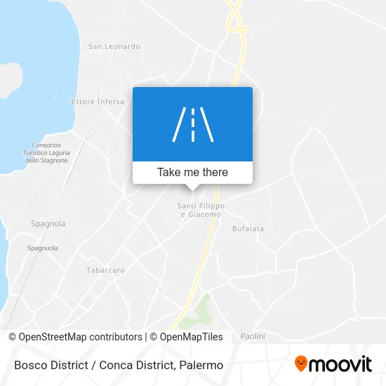 Bosco District / Conca District map