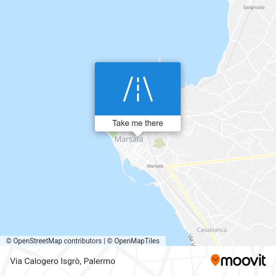 Via Calogero Isgrò map