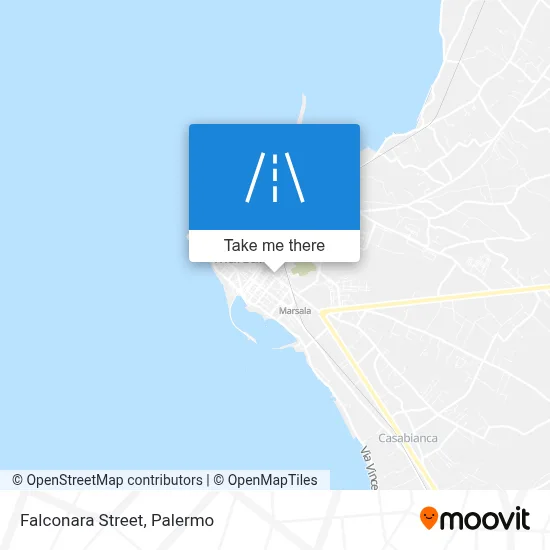Falconara Street map