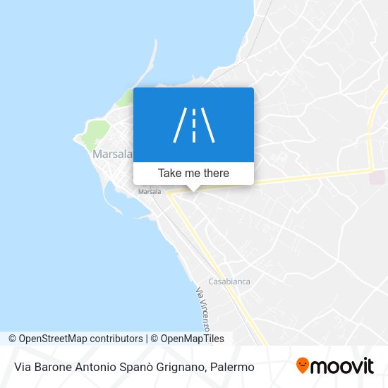 Via Barone Antonio Spanò Grignano map