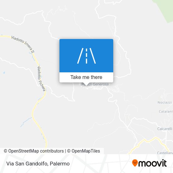 Via San Gandolfo map