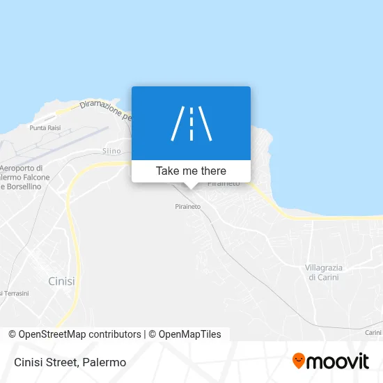 Cinisi Street map