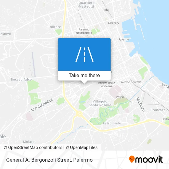 General A. Bergonzoli Street map