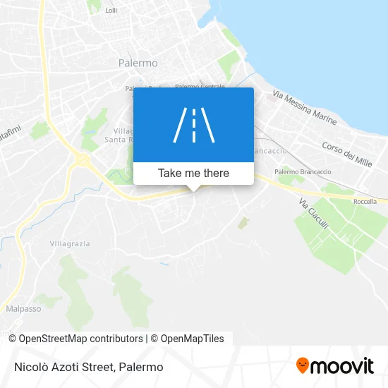 Nicolò Azoti Street map