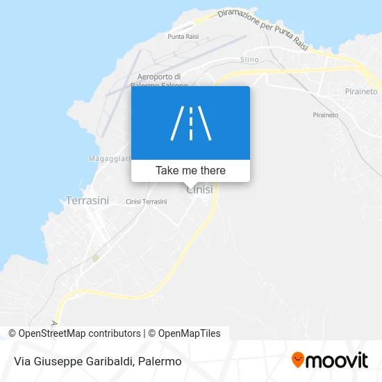 Giuseppe Garibaldi Street map