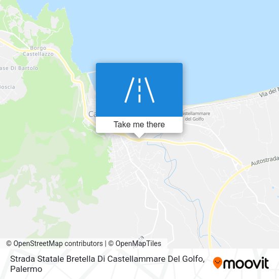 Strada Statale Bretella Di Castellammare Del Golfo map
