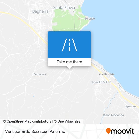 Via Leonardo Sciascia map