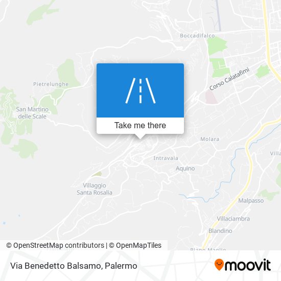 Via Benedetto Balsamo map