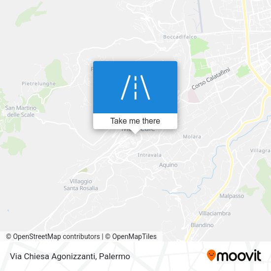 Via Chiesa Agonizzanti map