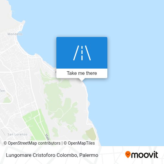 Lungomare Cristoforo Colombo map