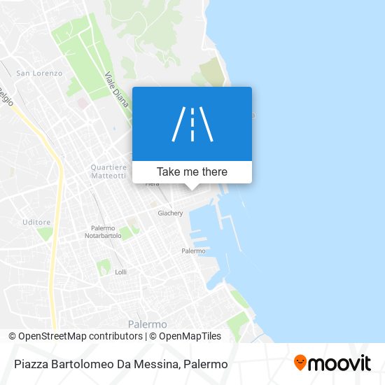 Piazza Bartolomeo Da Messina map