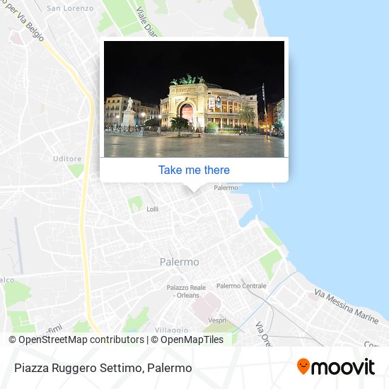 Piazza Ruggero Settimo map