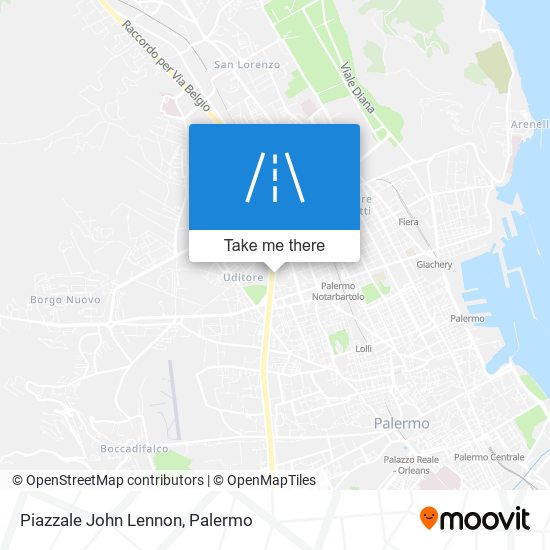 Piazzale John Lennon map