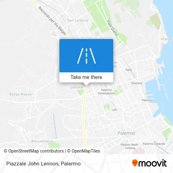 Piazzale John Lennon map