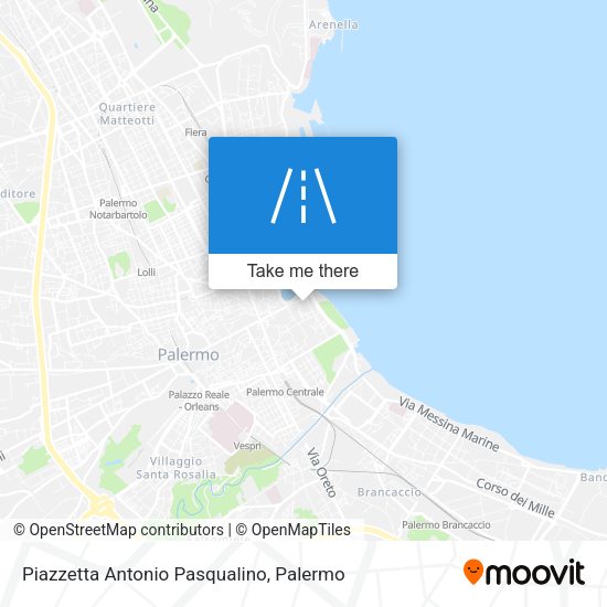 Piazzetta Antonio Pasqualino map