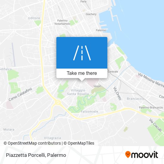 Piazzetta Porcelli map