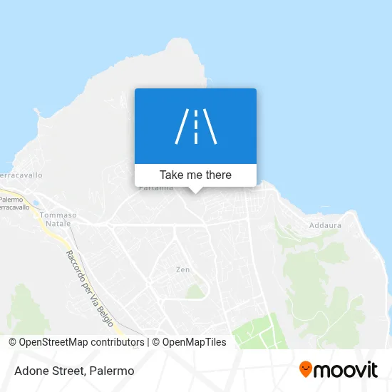 Adone Street map