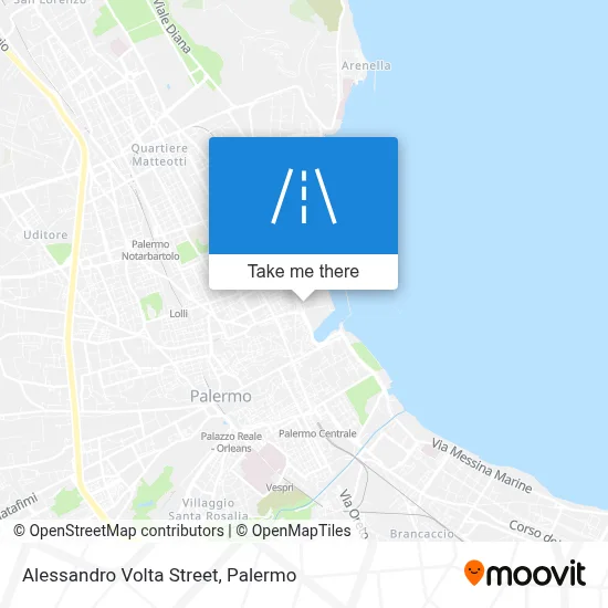 Alessandro Volta Street map
