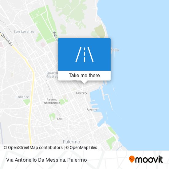 Via Antonello Da Messina map