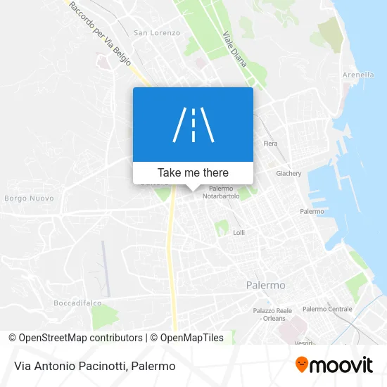 Via Antonio Pacinotti map