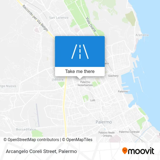 Arcangelo Coreli Street map