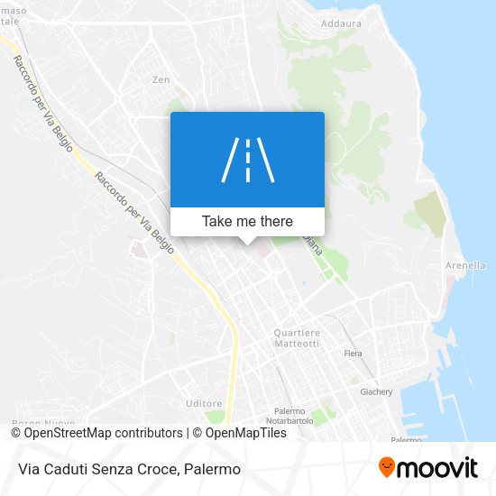 Via Caduti Senza Croce map