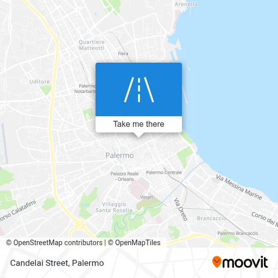 Candelai Street map