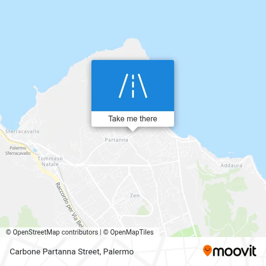 Carbone Partanna Street map