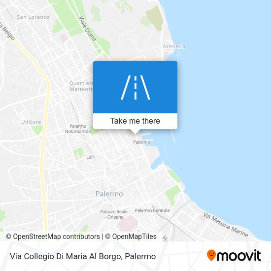 Via Collegio Di Maria Al Borgo map