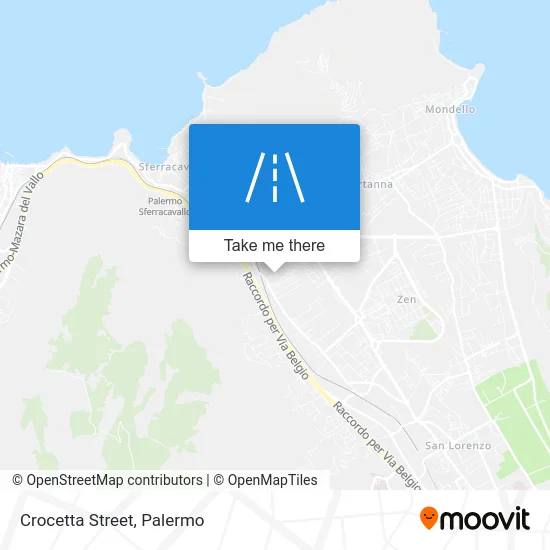 Crocetta Street map