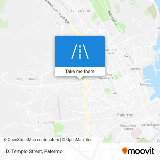 D. Tempio Street map