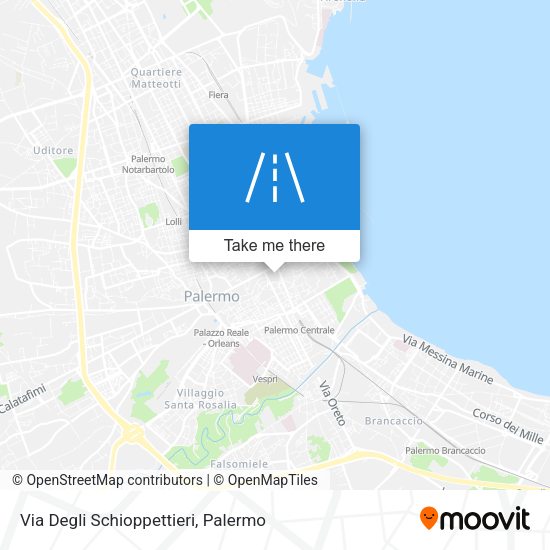 Via Degli Schioppettieri map