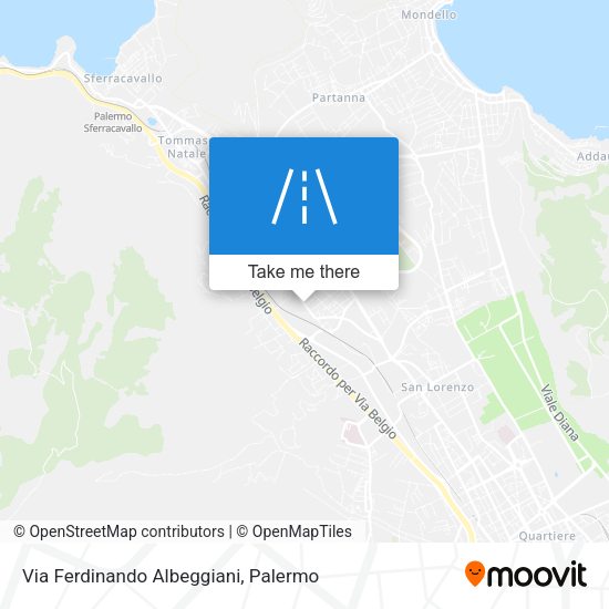 Via Ferdinando Albeggiani map