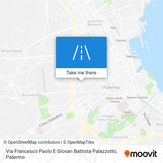Via Francesco Paolo E Giovan Battista Palazzotto map