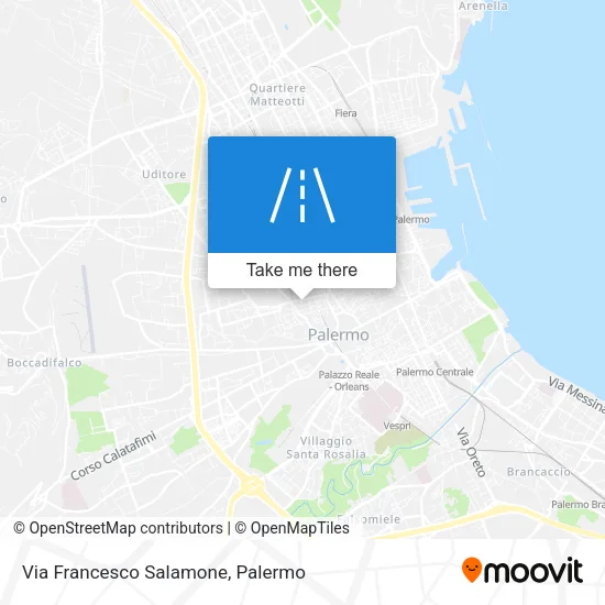 Via Francesco Salamone map