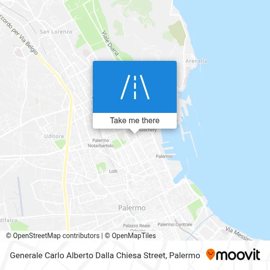 General Carlo Alberto Dalla Chiesa Street map
