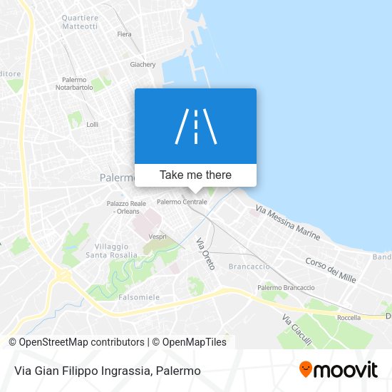 Via Gian Filippo Ingrassia map